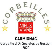 Logo récompense corbeilles d'or Carmignac