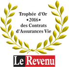 Recompense 2016 Le Revenu Trophee d'or pour l'assurance vie MIF