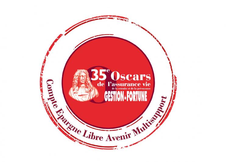 Logo Oscar meilleure assurance vie gestion de fortune 2020 reçu par la MIF